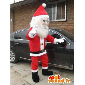 Babbo Natale del costume della mascotte stagione delle feste - MASFR001690 - Mascotte di Natale