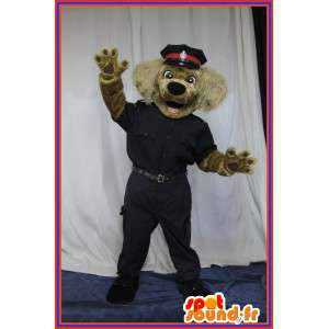 Déguisement de chien en habit de policier, mascotte police - MASFR001697 - Mascottes de chien