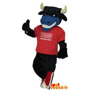 Mascot toro oso apoyo traje de fútbol americano - MASFR001702 - Mascota de toro
