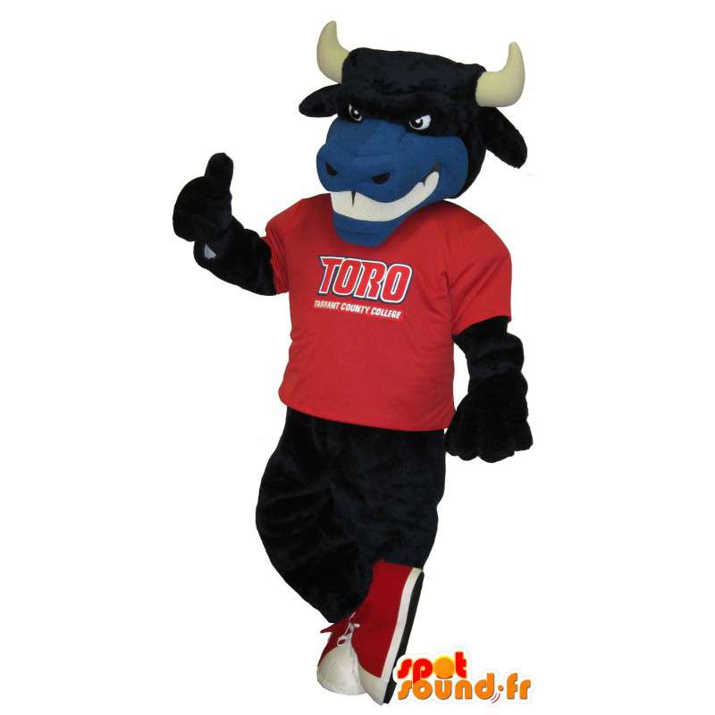 Amerikansk fodbold supporter tyr maskot, supporter forklædning - Bull maskot - MASFR001702 - SpotSound.fr