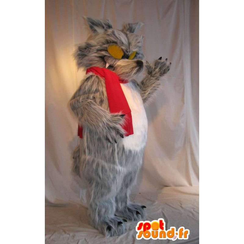 Mascote do lobo mau, disfarce assustador - MASFR001709 - lobo Mascotes