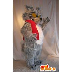 Maskot velkého zlého vlka, strašidelné převlek - MASFR001709 - vlk Maskoti