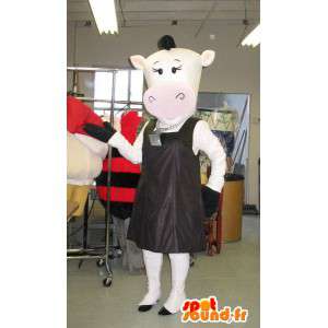 Koe mascotte modieuze mannequin vermomming - Koe Mascottes - MASFR001710 - SpotSound.fr