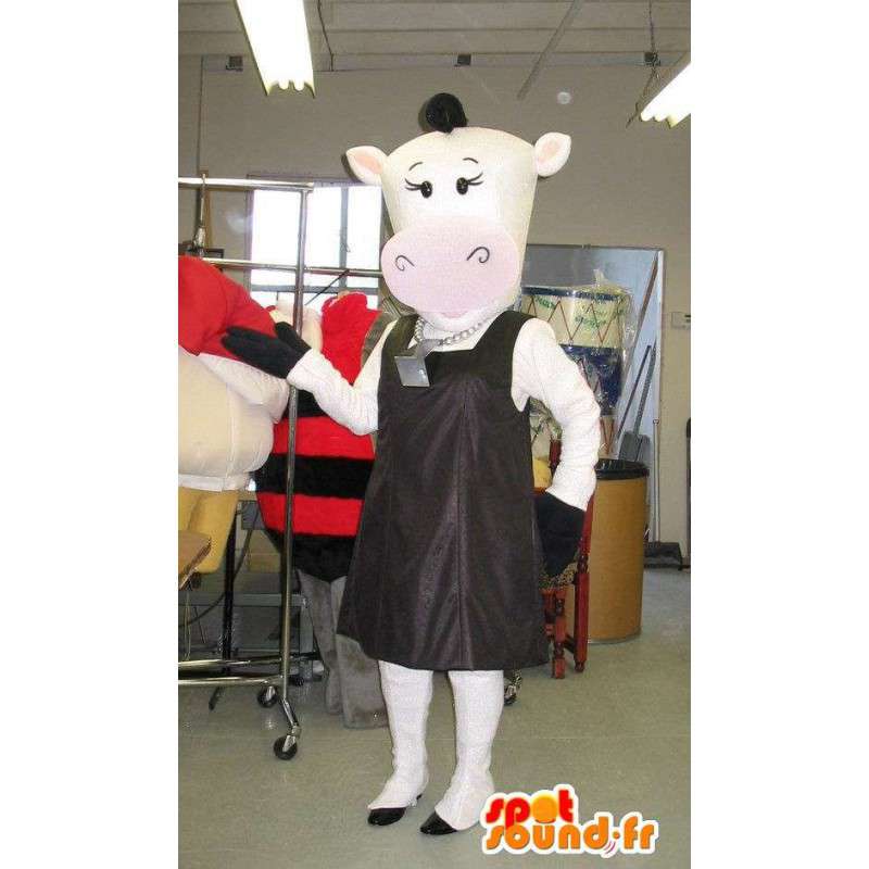 Mascota de la vaca de moda maniquí de vestuario - MASFR001710 - Vaca de la mascota