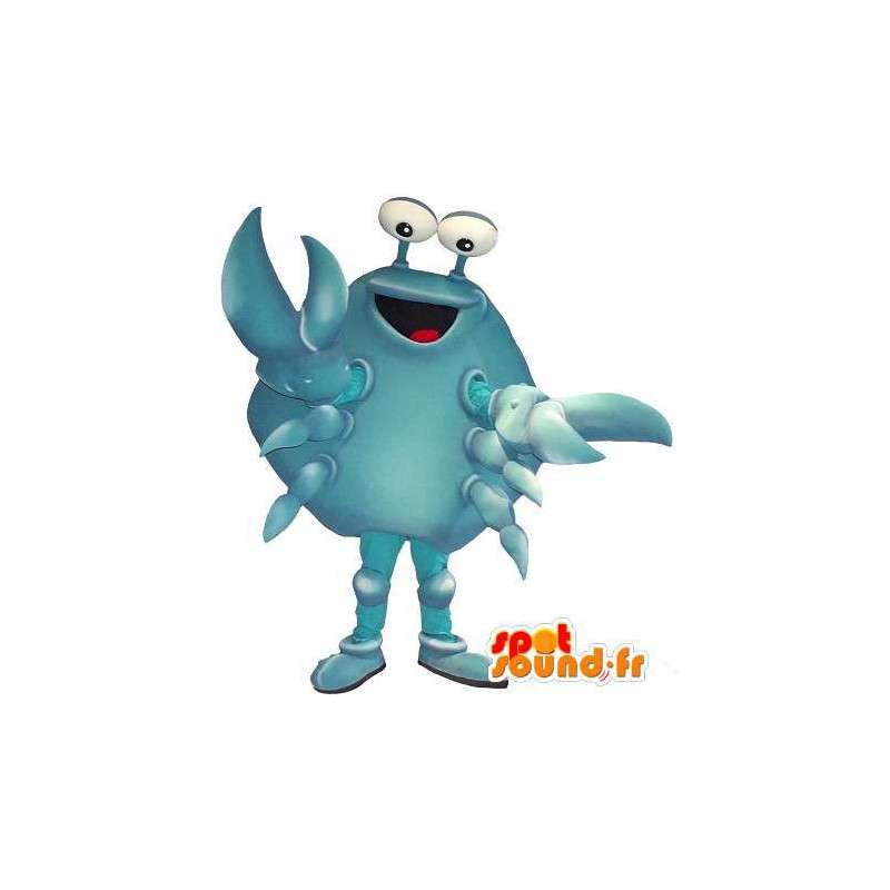 Blå krabba maskot, skaldjur förklädnad - Spotsound maskot