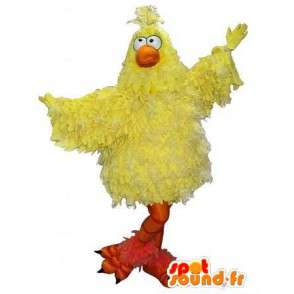 Geel kuiken vermomming vluchtige mascotte - MASFR001717 - Mascot Hens - Hanen - Kippen