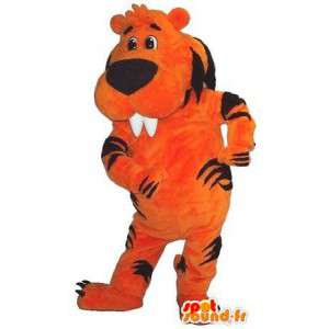 Mascote de um castor tigre, traje do tigre - MASFR001724 - Tiger Mascotes