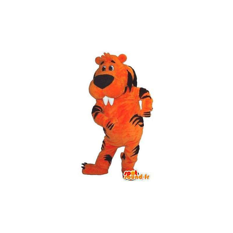 Mascot av en tiger bever, tiger kostyme - MASFR001724 - Tiger Maskoter