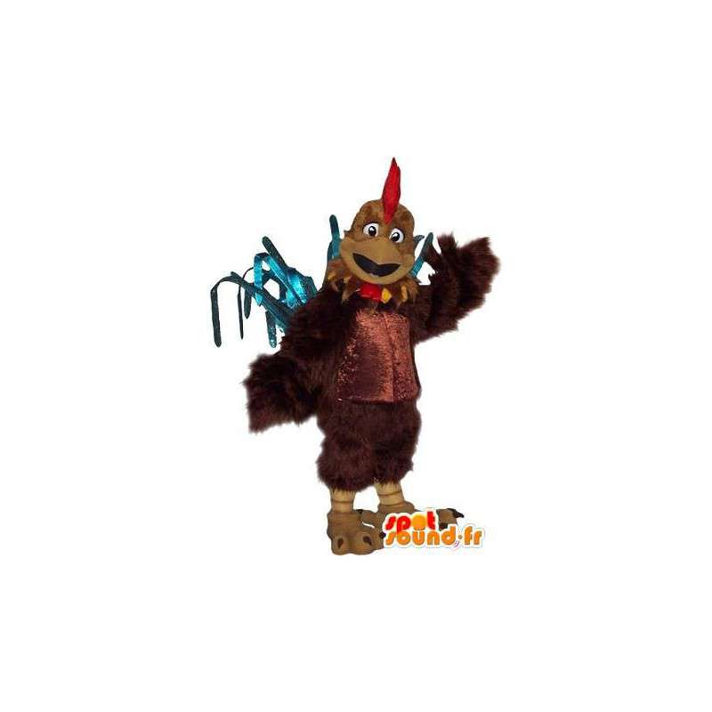 Representando una polla carnosa traje de la mascota atleta - MASFR001726 - Mascota de gallinas pollo gallo