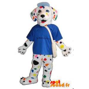Mascotte de dalmatien multicolore, déguisement de chien - MASFR001727 - Mascottes de chien