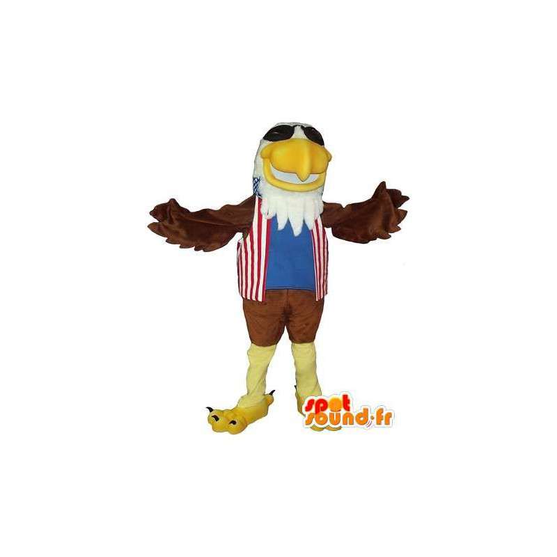 Mascot wat neerkomt op een steenarend, American kostuum - MASFR001731 - Mascot vogels