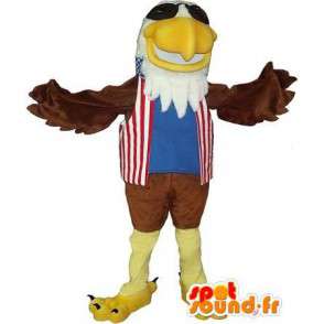 Mascot representerer en kongelig ørn, amerikansk drakt - MASFR001731 - Mascot fugler