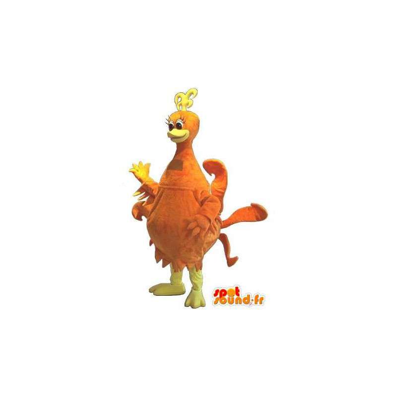 Oransje kylling maskot, kylling kostyme - MASFR001739 - Animal Maskoter