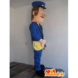 Male Factor Mascot Post - Postal Disguise - Fast shipping - MASFR00156 - man Mascottes