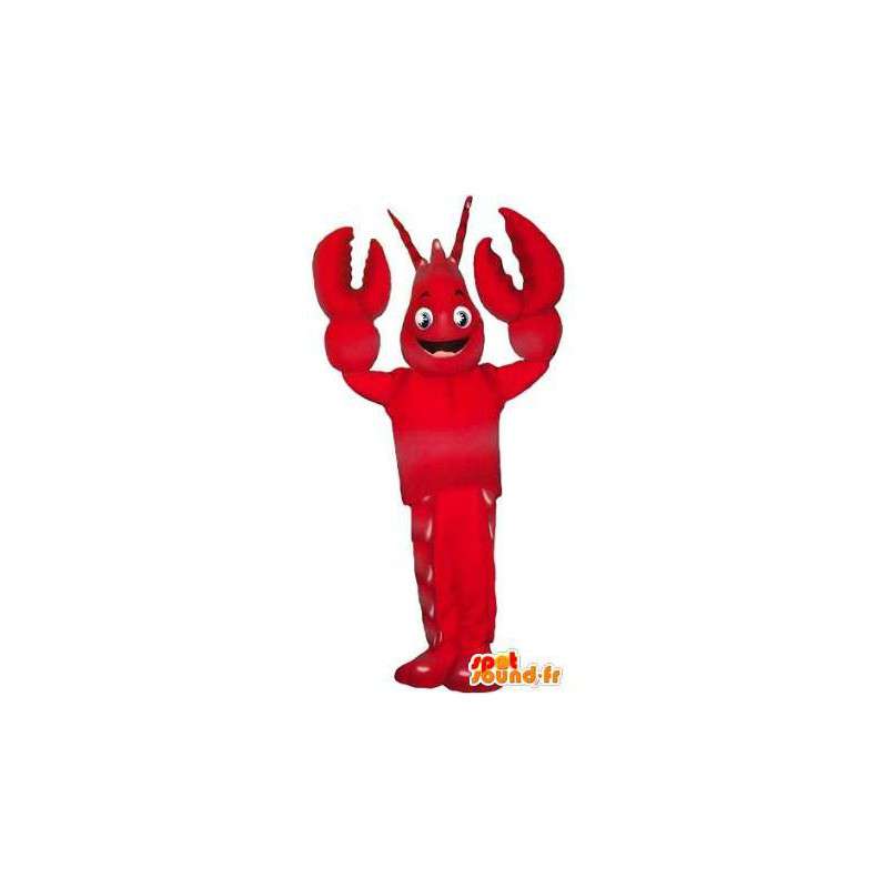 Mascotte de langouste rouge, déguisement de crustacé - MASFR001758 - Mascottes Crabe