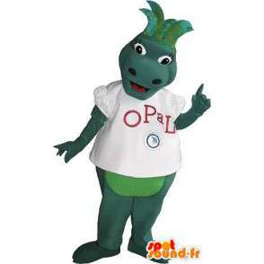 Green strap mascot costume imaginary animal - MASFR001759 - Dragon mascot