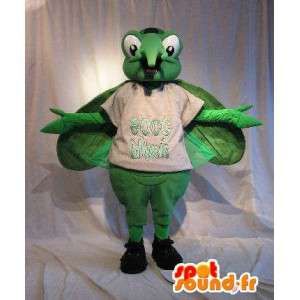 Mosquito mascot green insect disguise - MASFR001766 - Mascots insect