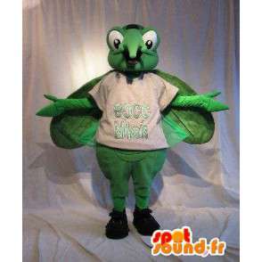 Mosquito mascot green insect disguise - MASFR001766 - Mascots insect