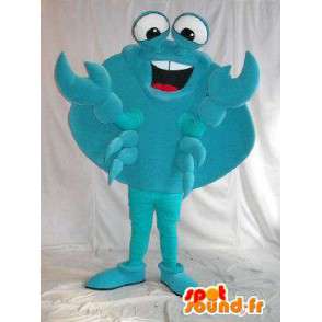 Happy crab mascot costume with carapace - MASFR001786 - Mascots crab