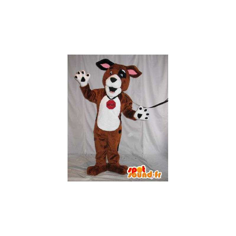 Pes plyšový maskot, pes kostým - MASFR001789 - psí Maskoti