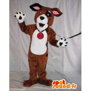Plüsch Maskottchen Kostüm Hund Hund - MASFR001789 - Hund-Maskottchen