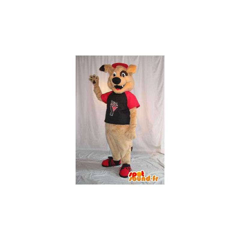 Beige dog mascot costume teddy - MASFR001796 - Dog mascots