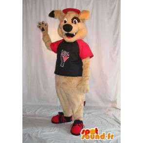 Beige dog mascot costume teddy - MASFR001796 - Dog mascots