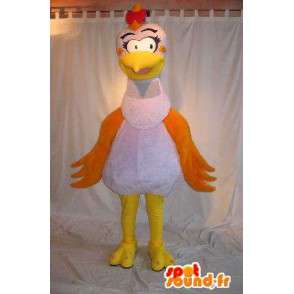 Coquette chicken mascot costume casserole - MASFR001797 - Mascot of hens - chickens - roaster