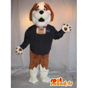 Mascot representando um São Bernardo, disfarce Lifeguard - MASFR001798 - Mascotes cão