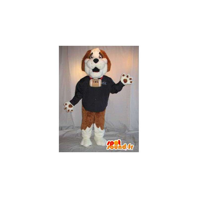 Mascot wat neerkomt op een Sint Bernard, Lifeguard vermomming - MASFR001798 - Dog Mascottes