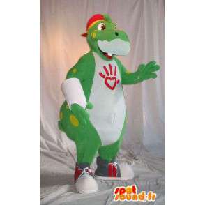 Mascot representerer en hip flodhest flodhest forkledning - MASFR001803 - Hippo Maskoter