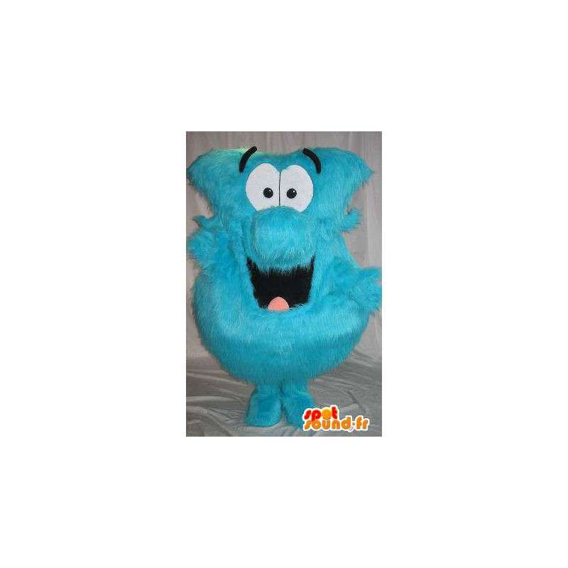 Ball Mascot blauw haar, harig vermomming - MASFR001804 - Niet-ingedeelde Mascottes