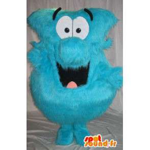 Ball Mascot blauw haar, harig vermomming - MASFR001804 - Niet-ingedeelde Mascottes