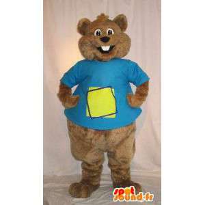 Brown squirrel mascot costume rodent