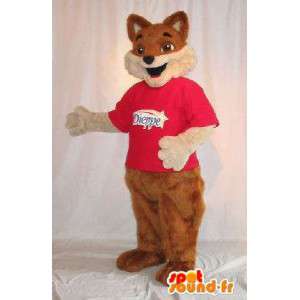 Mascot αντιπροσωπεύει ένα καφέ αλεπού γούνα κοστούμι - MASFR001819 - Fox Μασκότ
