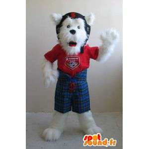 Mascotte de Fox terrier casqué, déguisement de chien - MASFR001820 - Mascottes de chien
