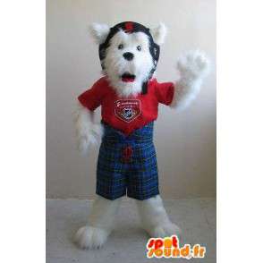 Fox terrier mascot helmet, dog costume - MASFR001820 - Dog mascots