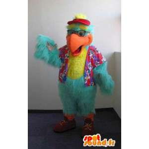 Tourist papegoja maskot, fågel kostym - Spotsound maskot