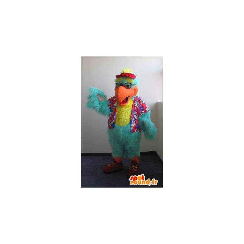 Tourist papegoja maskot, fågel kostym - Spotsound maskot