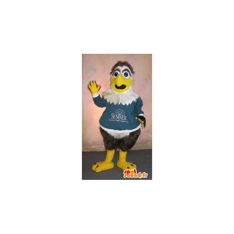 Mascotte de petit aigle sympathique, déguisement d'aigle - MASFR001826 - Mascotte d'oiseaux