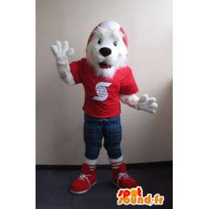 Mascotte de fox-terrier branché, déguisement de chien - MASFR001832 - Mascottes de chien