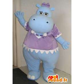 Baby hippo mascot costume baby.  - MASFR001837 - Mascots hippopotamus