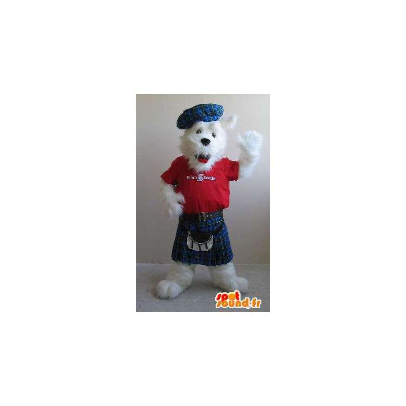 Mascot terrier in kilts, Scottish disguise - MASFR001841 - Mascots Fox