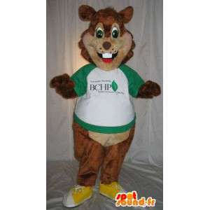 Mascotte del roditore marrone, costume scoiattolo - MASFR001849 - Scoiattolo mascotte