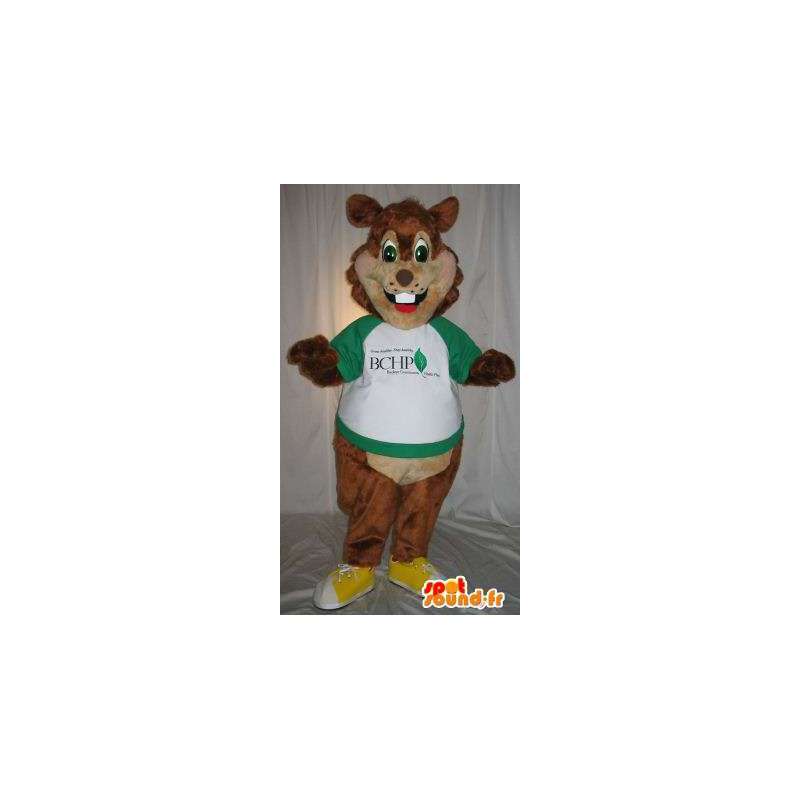 Brun gnaver maskot, egern kostume - Spotsound maskot