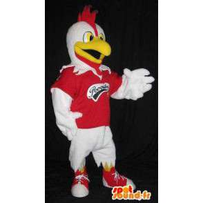 Mascotte che rappresenta un atleta, un costume de coq Gallo - MASFR001857 - Mascotte di galline pollo gallo