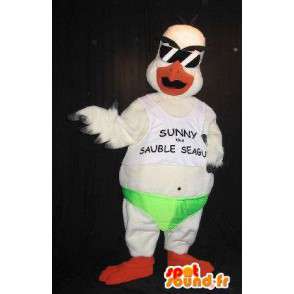 Aquila mascotte in uniforme beauf, travestimento beauf - MASFR001859 - Mascotte degli uccelli