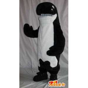 Mascot representando uma orca de pelúcia, traje baleia - MASFR001860 - Mascotes do oceano