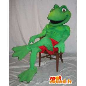 Representing a mascot frog costume Kermit - MASFR001861 - Mascots frog