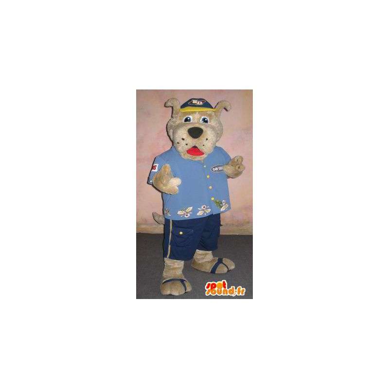 Mascotte de chien en mode touriste, déguisement touristique - MASFR001865 - Mascottes de chien